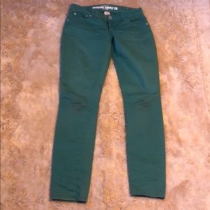 Mossimo Supply Green skinny jeans